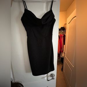 black sparkly homecoming dress